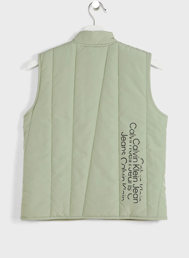 Calvin Klein Jeans Youth Logo Vest Jacket
