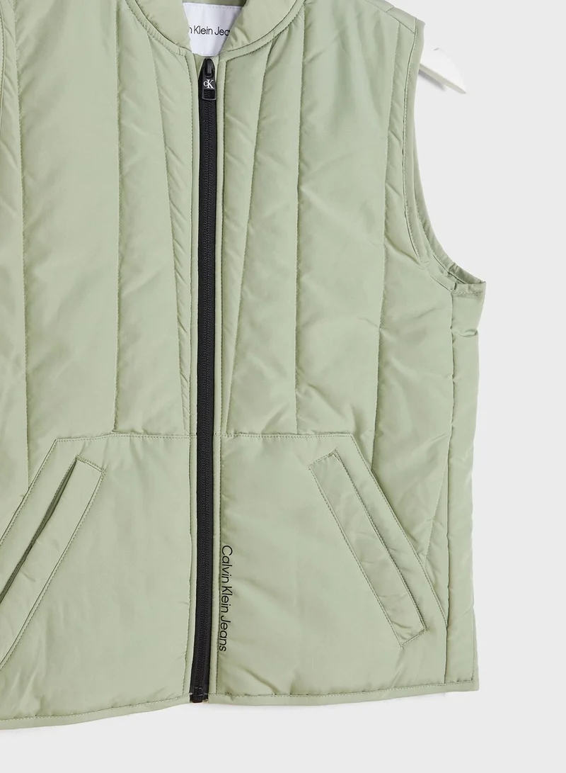 Calvin Klein Jeans Youth Logo Vest Jacket