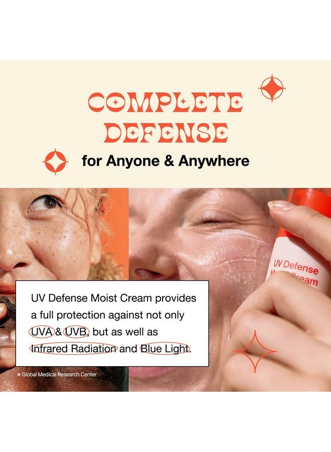 By Wishtrend Uv Defense Moist Cream Spf 50+ Pa++++ Sunscreen 50G With Panthenol No White Cast Protects From Uva Uvb Infrared Radiation Blue Light Moisturizerlike Texture - Image 2