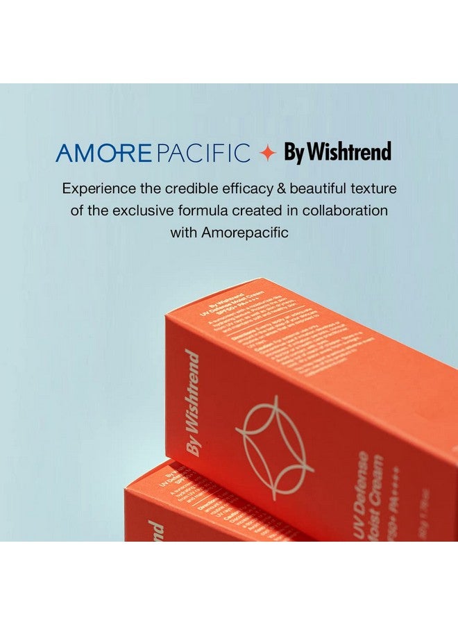 By Wishtrend Uv Defense Moist Cream Spf 50+ Pa++++ Sunscreen 50G With Panthenol No White Cast Protects From Uva Uvb Infrared Radiation Blue Light Moisturizerlike Texture - Image 5