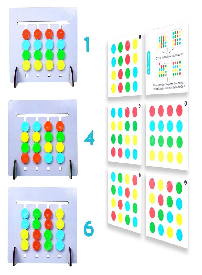 HighRoof Wooden Montessori Puzzle Plastic Blocks Games for Kids Toys for Children Educational & Learning Toy for Kids, Girls & Boys (Wooden Montessori) - Image 5