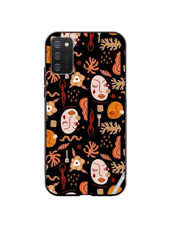 VR CREATIVE Protective Case Cover For Samsung Galaxy A02s Silhouettes Of People Design Multicolour - Image 1