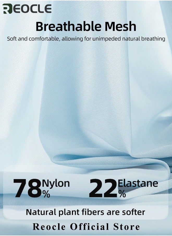 REOCLE Men's Boxer Briefs 4 Packs Ice Silk Mesh Soft Underwear Breathable Cool Boxer Briefs Breathable Soft Moisture-Wicking Underwear Ultra-thin Stretch Boxers  - Image 4