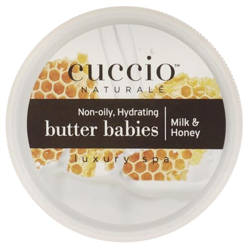 Cuccio Naturale Butter Babies - Ultra-Moisturizing, Renewing, Smoothing Scented Body Cream - Deep Hydration For Dry Skin Repair - Formulated With All Natural Ingredients - Milk & Honey - 1.5 Oz - Image 2