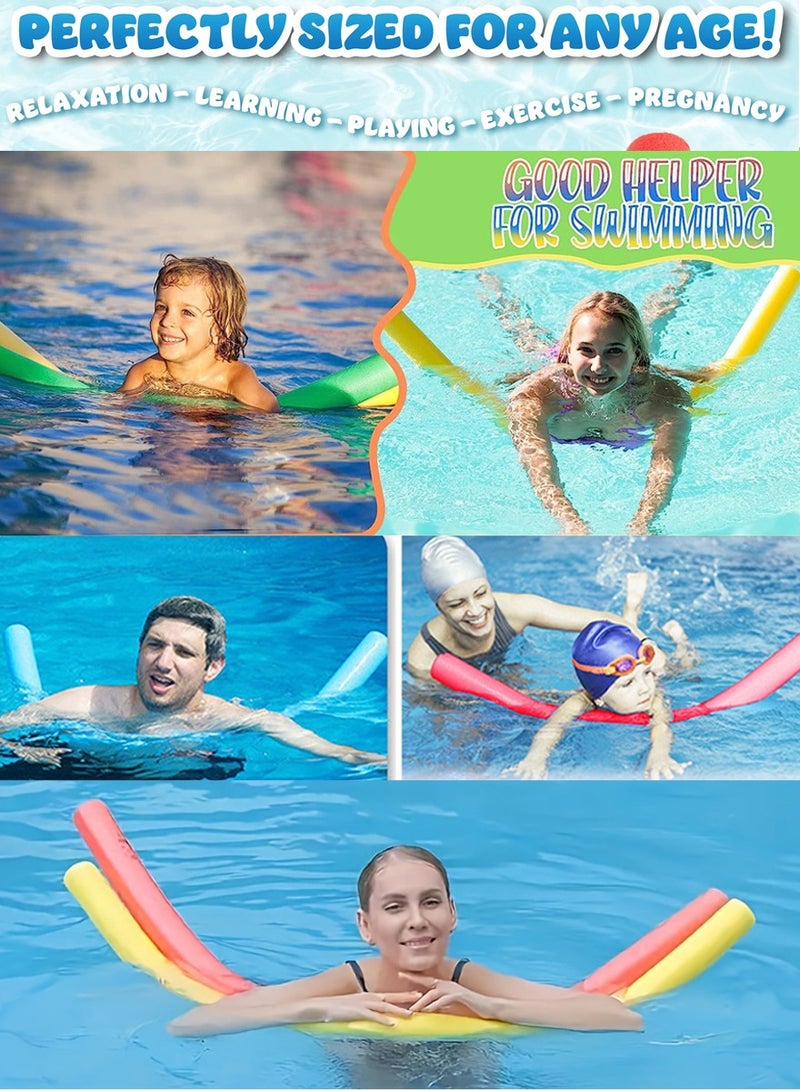 QUTOOB Pack of 2 Swimming Pool Noodles Floats, Perfect for Swimming Lessons, Learning, and Swim Fun - Swim Noodles Of Purple Color, 150cm Long, Solid EVA Foam, Bendable and Flexible, High Floating Power - Image 2