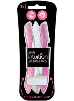 Wilkinson Sword Intuition Eyebrow Shaper and Trimmer 3 Disposable Razors  - Image 1