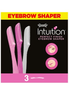 Wilkinson Sword Intuition Eyebrow Shaper and Trimmer 3 Disposable Razors  - Image 2