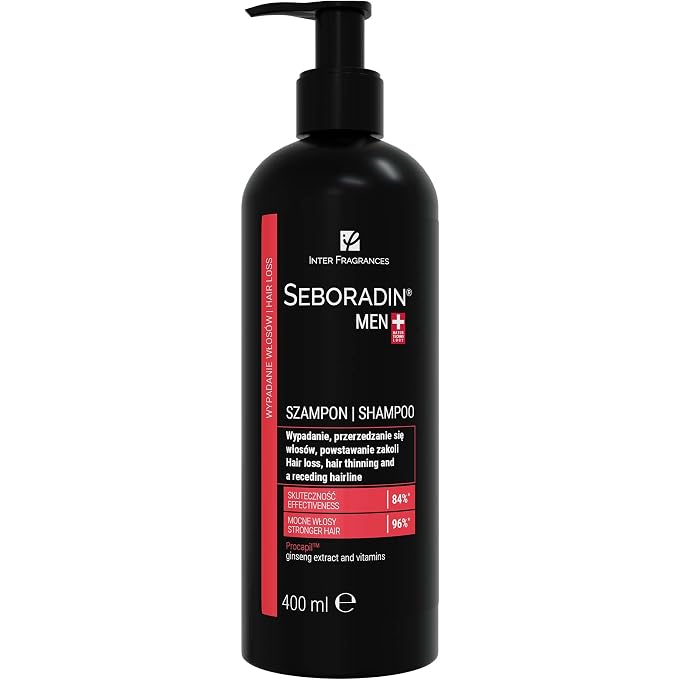 Seboradin Men Hair Shampoo Against Hair Loss Treatment Shampoo For Thick Strong And Healthy Hair Care Shampoo To Accelerate Hair Growth 400ml - Image 1