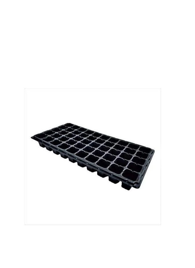 GROW - Seeding tray 50 holes black plastic - Image 1