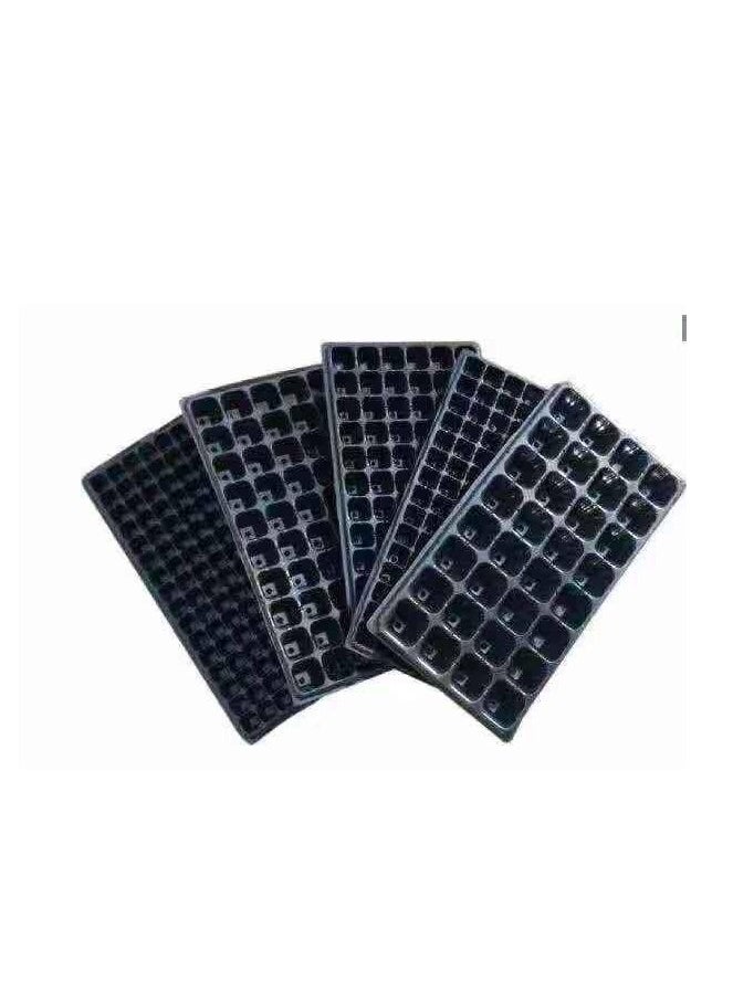 GROW - Seeding tray 50 holes black plastic - Image 1