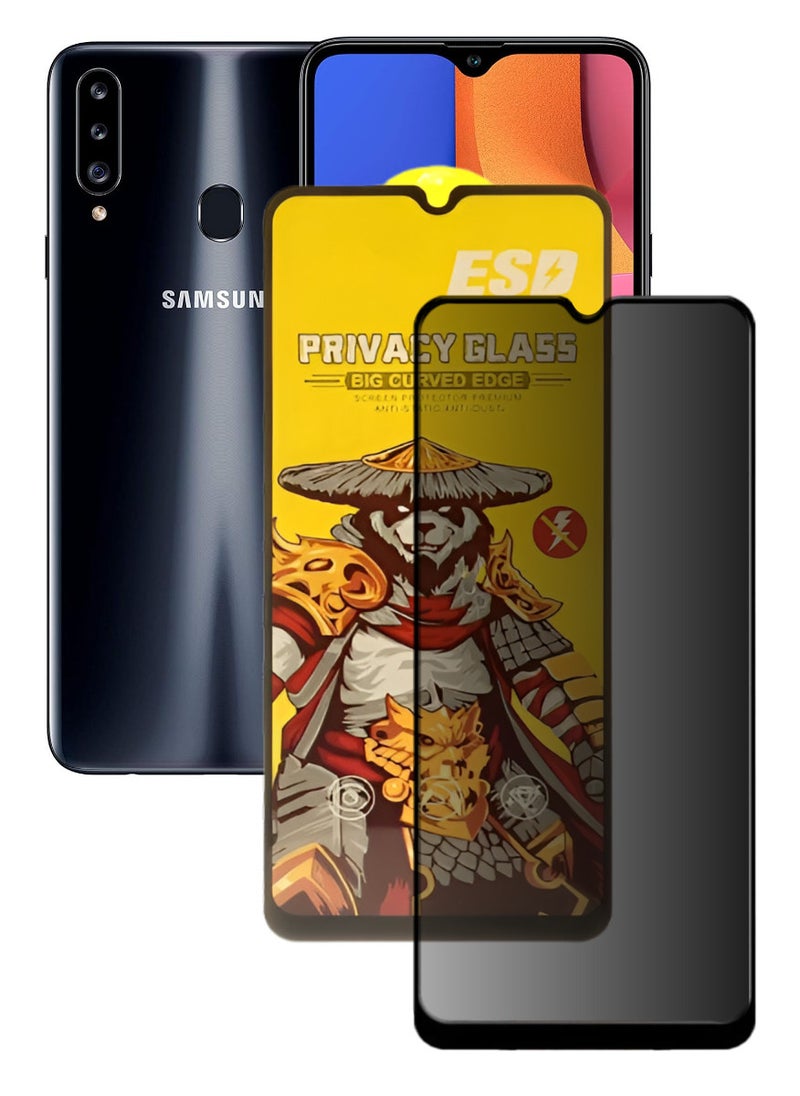 ESD Tempered Dustproof Privacy Glass Screen Protector Compatible For Samsung Galaxy A20s - Image 1