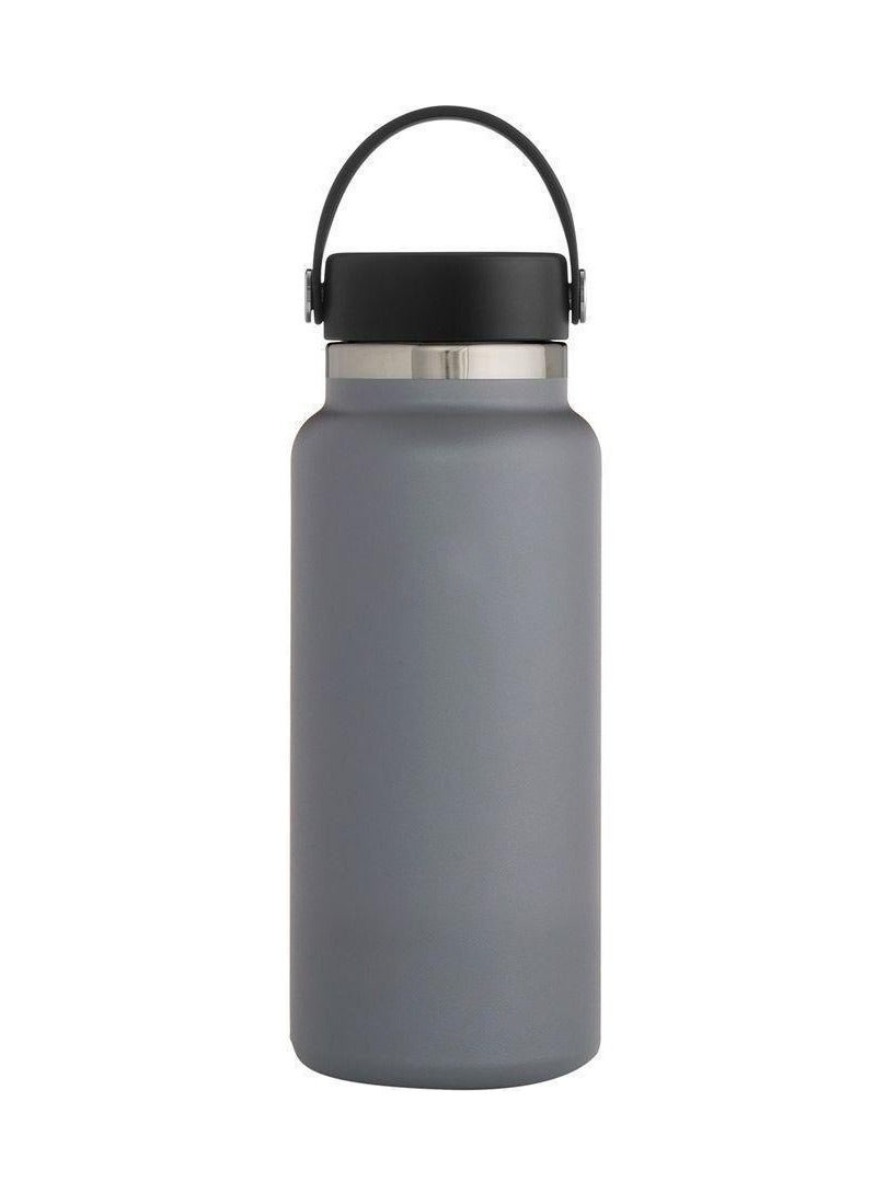 xozgdovg Thermos cup Large capacity outdoor sports kettle Double vacuum 32oz grey