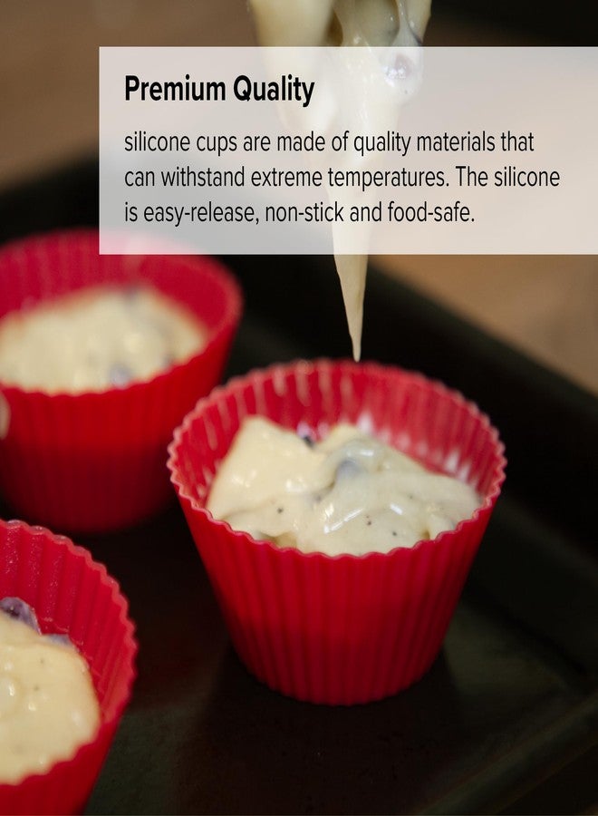 نيو ويف طقم خبز سيليكون من نيو ويف مع صينية خبز مقاس 8x8 بوصة وقوالب كب كيك قابلة لإعادة الاستخدام - Image 5