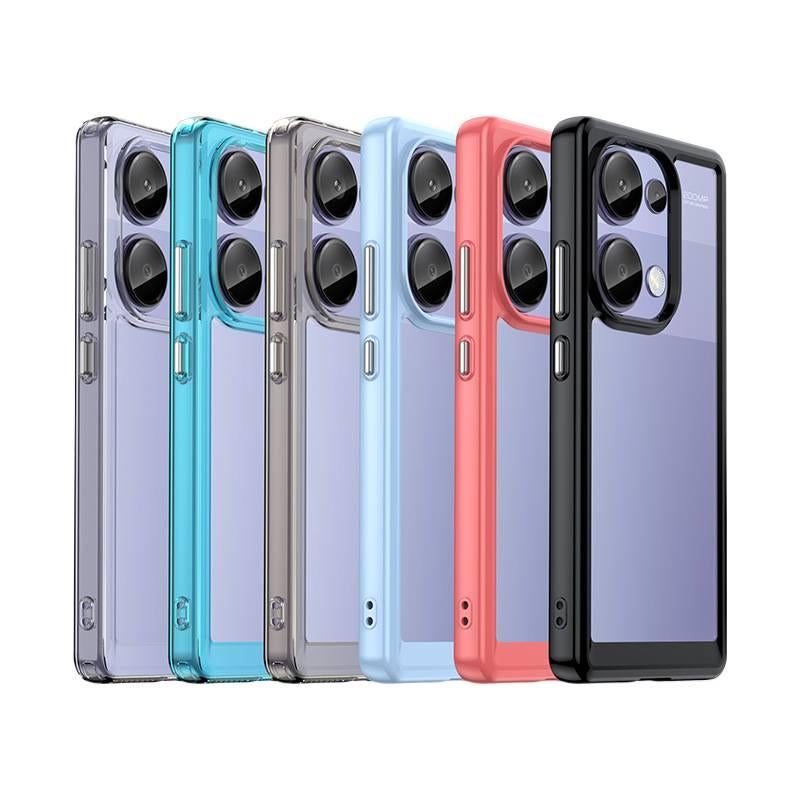 غطاء واقي بسيليكون لـ Redmi Note 13 Pro مع مقاوم للصدمات وحماية من السقوط مع مقاوم للصدمات مع حامل قائم مع مغناطيس قوي باللون أزرق مغناطيسي بوظيفة حامل من السيليكون باللون الأزرق. - Image 2