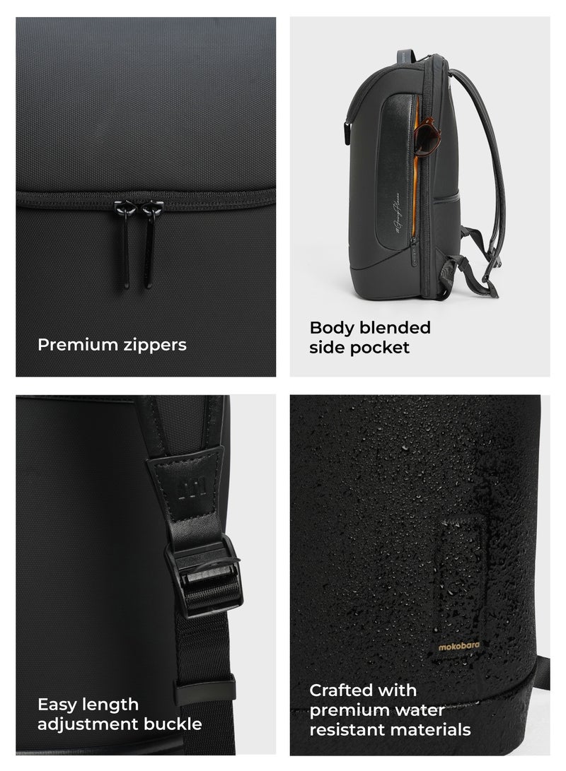 موكوبارا للتجارة ذ.م.م حقيبة ظهر ترانزيت متوسطة  سم بسعة  لتر متعددة الاستخدامات للجنسين من النايلون المقاوم للماء مع جيب للأمتعة تتسع حتى لابتوب  بوصة كريبتو - Image 5