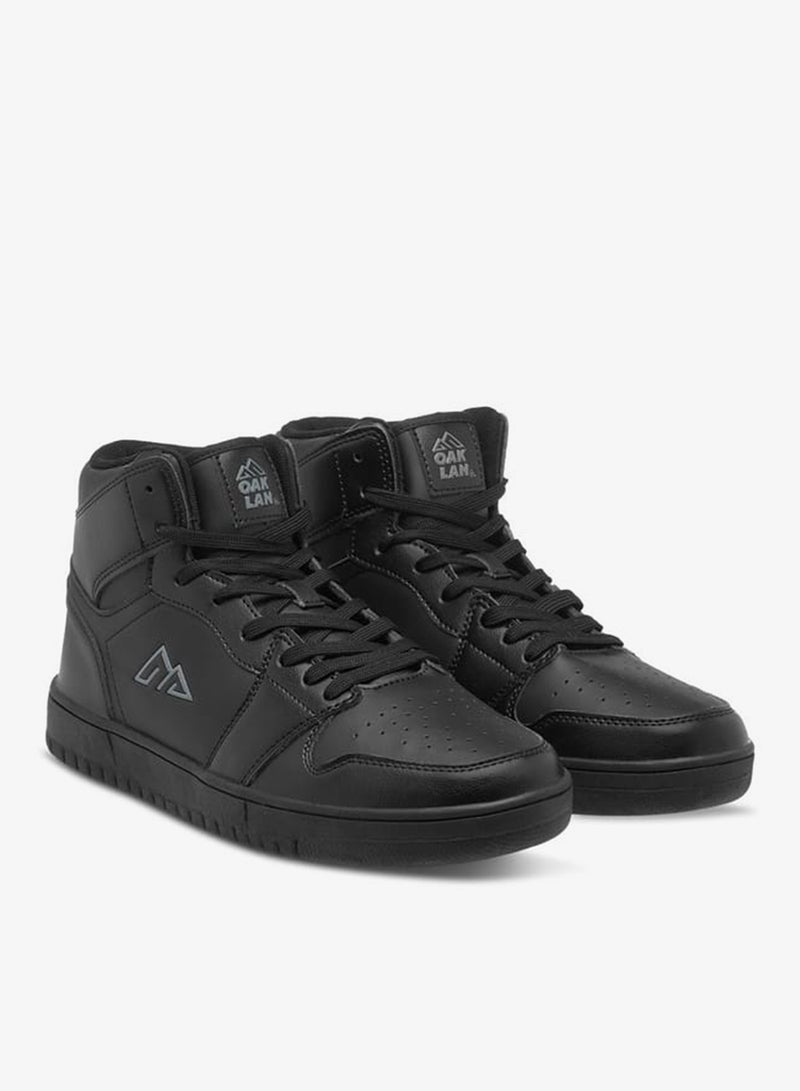 Oaklan by Shoexpress Men's Colourblock High Top Sneakers with Lace-Up Closure - Image 2