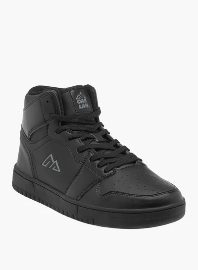 Oaklan by Shoexpress Men's Colourblock High Top Sneakers with Lace-Up Closure