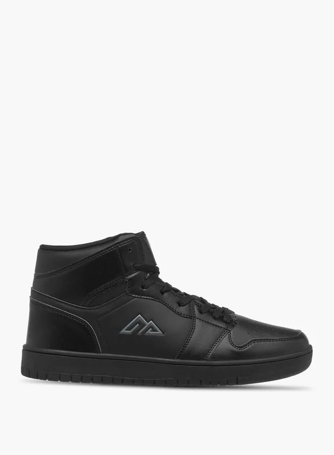 Oaklan by Shoexpress Men's Colourblock High Top Sneakers with Lace-Up Closure