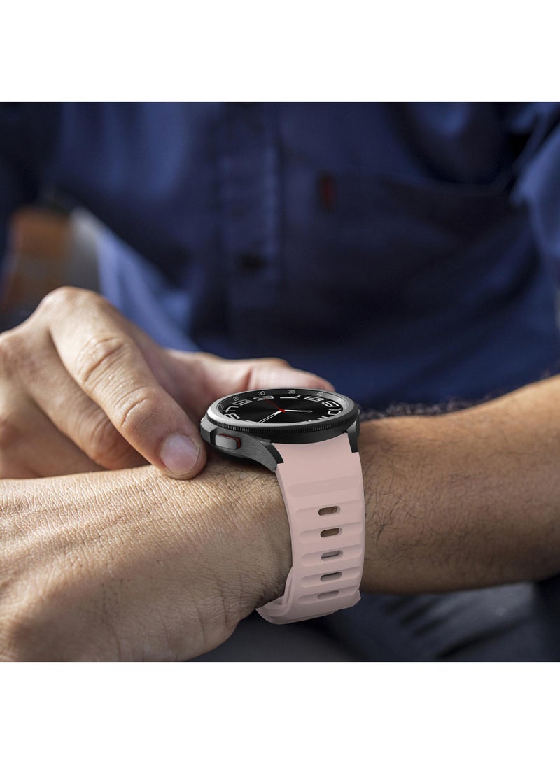 Y&D For Samsung Galaxy Watch6 5 4 Wavy Buckle Silicone Strap - Image 5