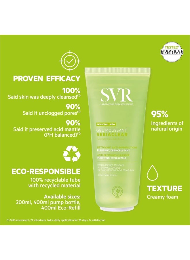 SVR Sebiaclear Gel Moussant 200ml - Image 3