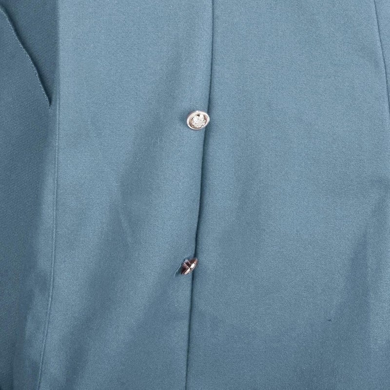 woobles Women's Faux Wool Notch Lapel Double Breasted Trench Belted Mid Long Outwear Winter Coat Slim Long Pea Coat Overcoat XX-Large Light Blue - Image 4