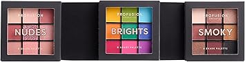 Profusion Cosmetics مجموعة بروفيوجن كوزمتيكس النهائية 3 قطع مجموعة ظلال العيون متعددة اللمسات 9 ألوان لجميع درجات البشرة - Image 1