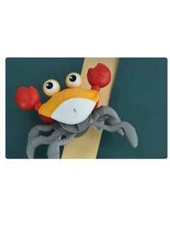Haidue New Creative Electric Runaway Crab Baby Educational Toddler Toy Interactive Escaping Toys With LED And Music Orange  - Image 5