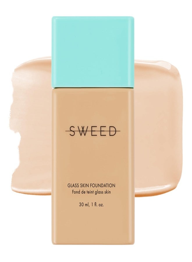 SWEED - Glass Skin Foundation | Long-Lasting Fluid Formula | Hydrate, Moisturize, Lift, Plump, Protect | Vegan, Cruelty-Free, Clean Beauty (02 LIGHT N) - Image 1