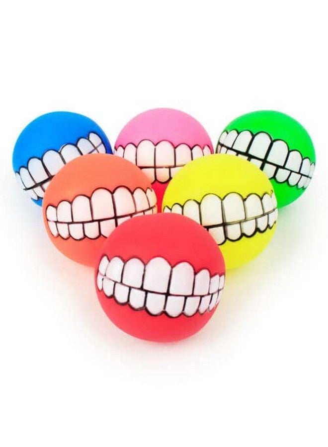 كرة صرير للكلاب، لعبة أسنان مضغ للجراء، كرة صرير، ألعاب مضحكة للكلاب والقطط والجراء - عبوة من قطعتين (اللون حسب التوافر) - Image 1