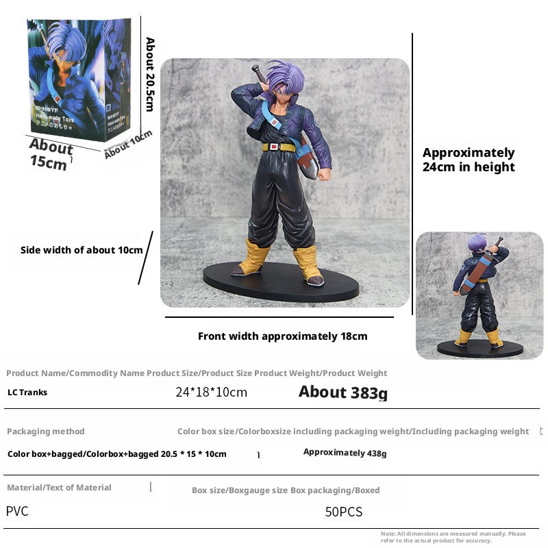 Dragon Ball Z Trunks Super Saiyan Action Figure with Sword - Image 3