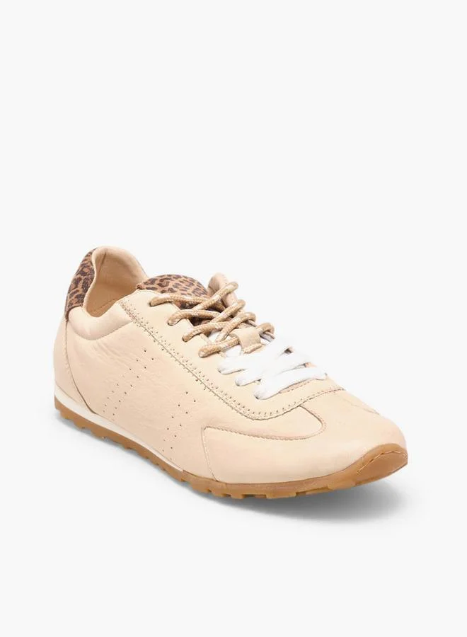 دوتشيني Women Lace-Up Leather Ankle Sneakers