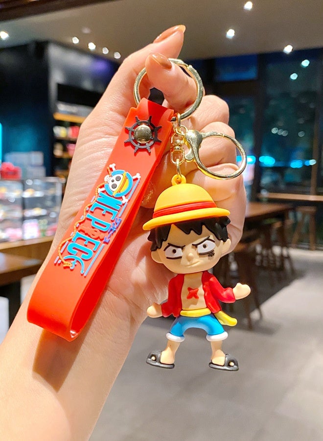 سلسلة مفاتيح مطاطية ناعمة على شكل شخصية كرتونية وحقيبة دمية - Image 1