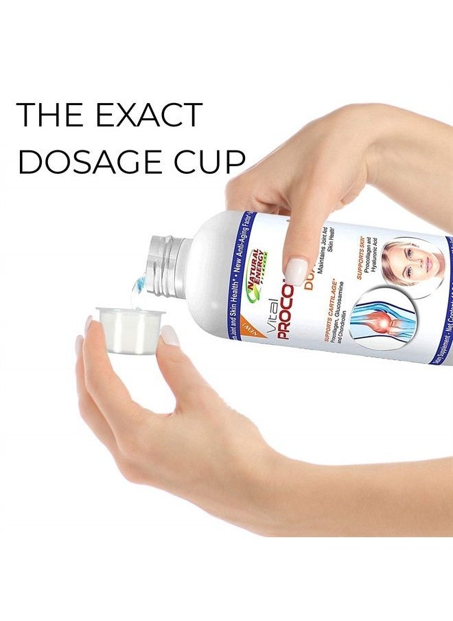 Natural Energy - Vital Procollagen - Liquid Hydrolyzed Collagen Protein with Hyaluronic Acid and Glucosamine Chondroitin Sulfate Anti-Aging Factor for Men and Women 16oz |New Snickerdoodle Flavor| - Image 1
