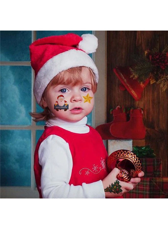 Hohamn Christmas Temporary Tattoos for Kids - 6 large Sheets Christmas Holiday Fake Tattoos for Girls Boys Xmas Party Gifts Crafts Decoration - Image 5