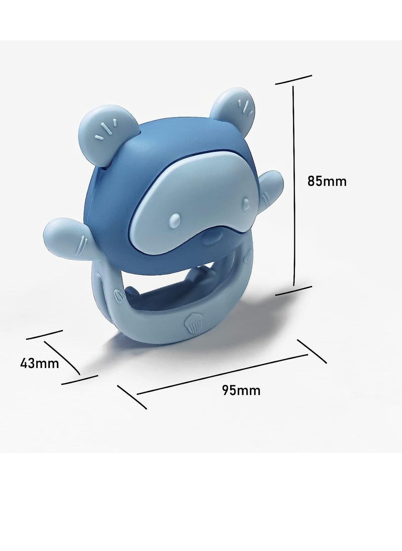Gonice - Bear Baby Teething Toy Silicone Teething Toys for Babies Over Months Anti Dropping Wrist Hand Teethers Baby Chew Toys for Sucking Needs - Image 1