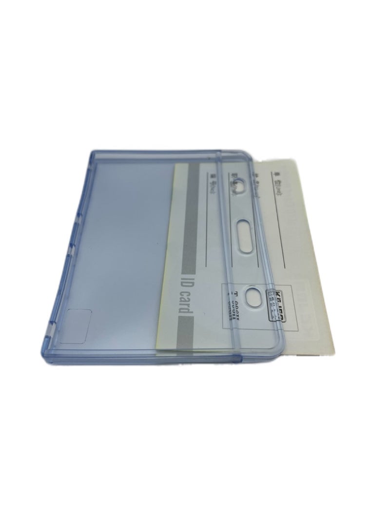 ITALO Lanyard Badge ID Card Holders Waterproof Clear Plastic Holder With Neck Lanyard Swivel J-Hook Clip  - Image 2