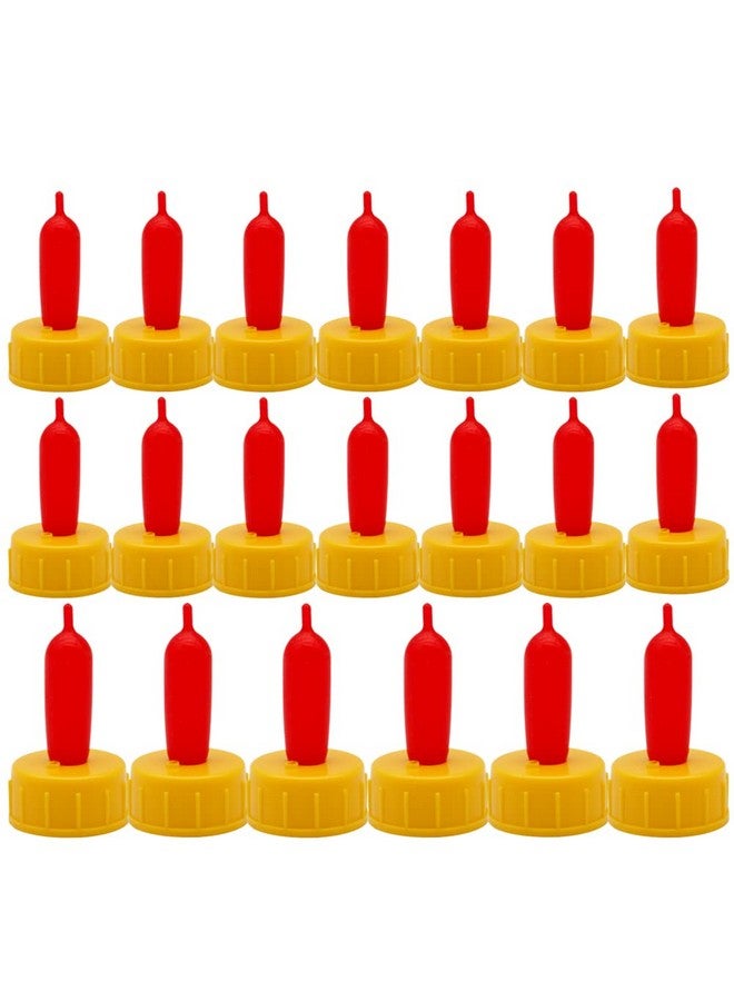 APlayfulBee Goat Nipple 25Pcs Cow Calf Milk Drink Nipple Soft Silicone Goat Milk Bottle Topper Feeding for Sheep Goat Pup Dog Farm Supplies (Yellow) - Image 2