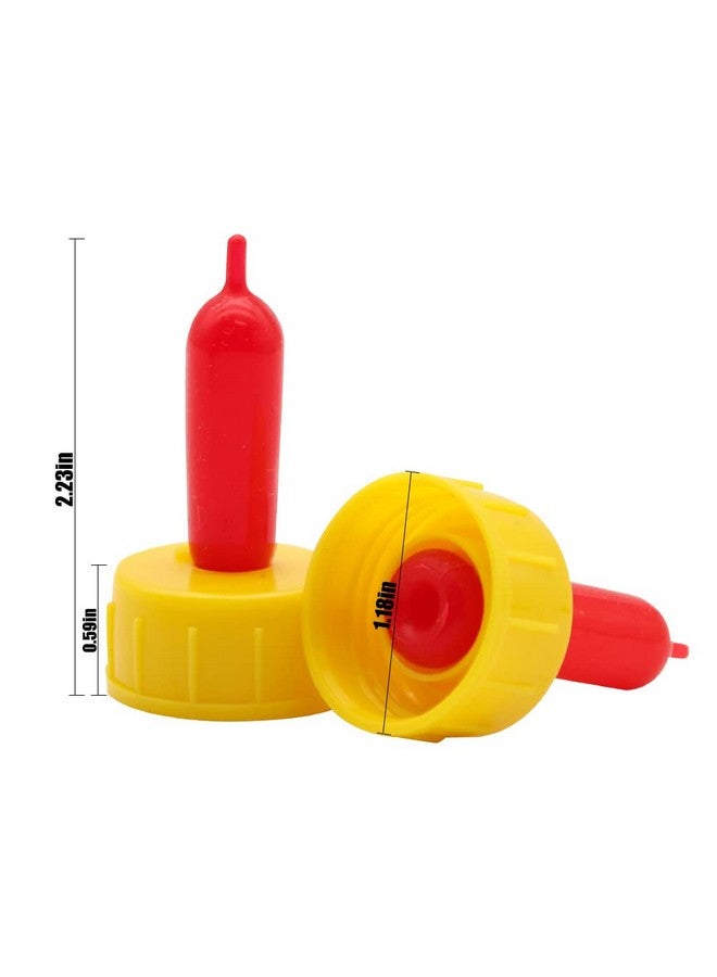 APlayfulBee Goat Nipple 25Pcs Cow Calf Milk Drink Nipple Soft Silicone Goat Milk Bottle Topper Feeding for Sheep Goat Pup Dog Farm Supplies (Yellow) - Image 5