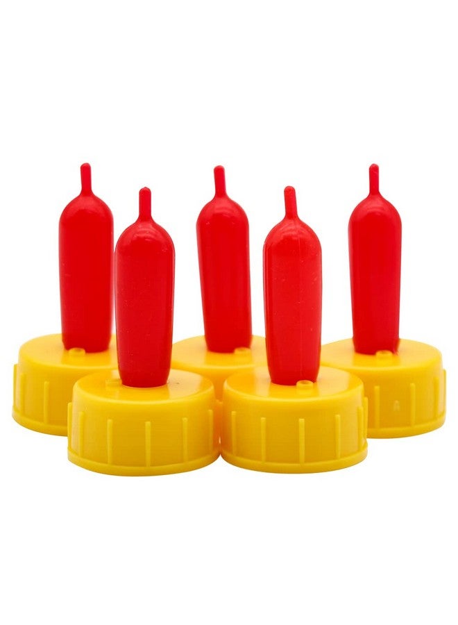 APlayfulBee Goat Nipple 25Pcs Cow Calf Milk Drink Nipple Soft Silicone Goat Milk Bottle Topper Feeding for Sheep Goat Pup Dog Farm Supplies (Yellow) - Image 3