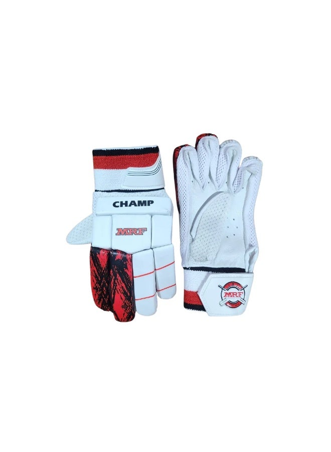 MRF Champ Cricket Batting Gloves – Boys Left Hand - Image 3