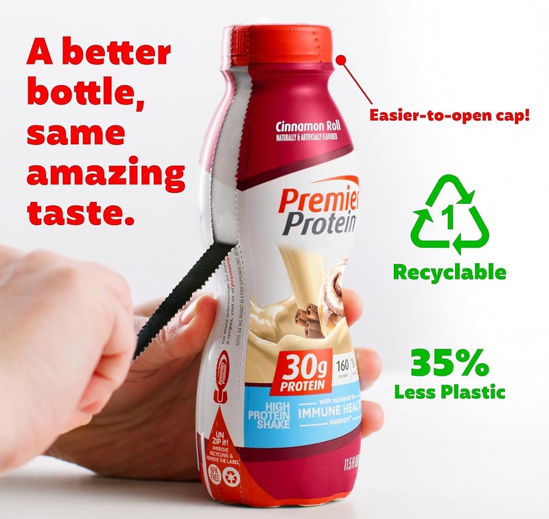 Premier Protein Shake - Cinnamon Roll Flavor - Image 2