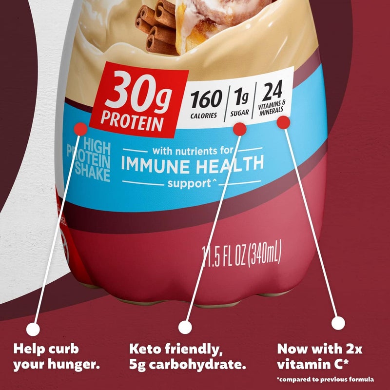 Premier Protein Shake - Cinnamon Roll Flavor - Image 4