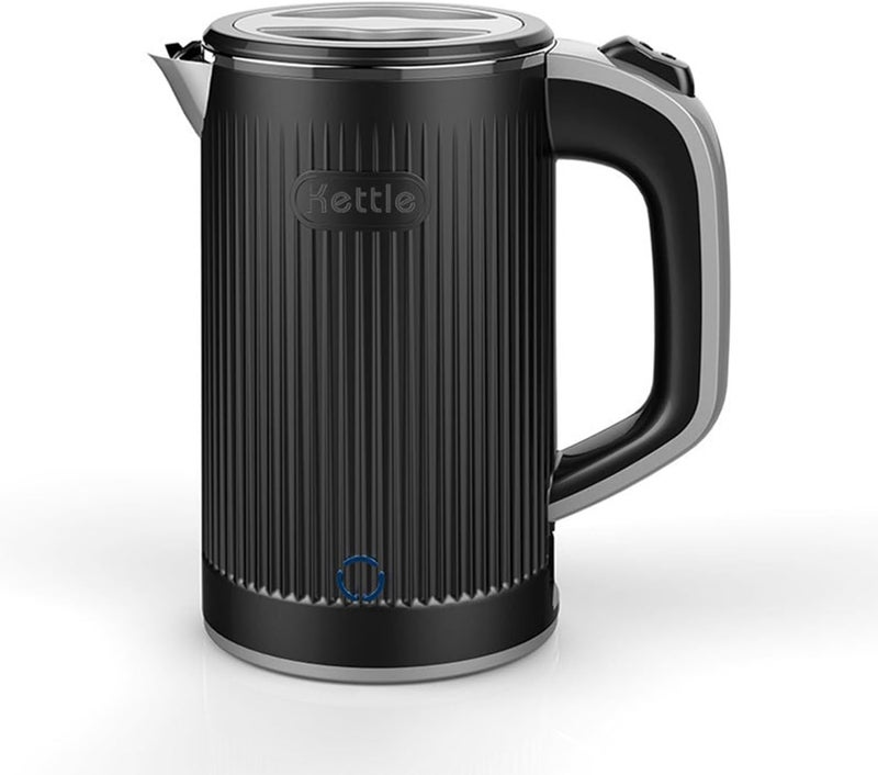 Tazweeq 0.8L Electric Kettle, 600w Low Power Mini Portable Tea Kettle, Double Wall Travel Hot Water Boiler, Auto Shut-off & Boil-Dry Protection - Image 1