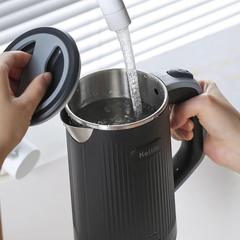 Tazweeq 0.8L Electric Kettle, 600w Low Power Mini Portable Tea Kettle, Double Wall Travel Hot Water Boiler, Auto Shut-off & Boil-Dry Protection - Image 2