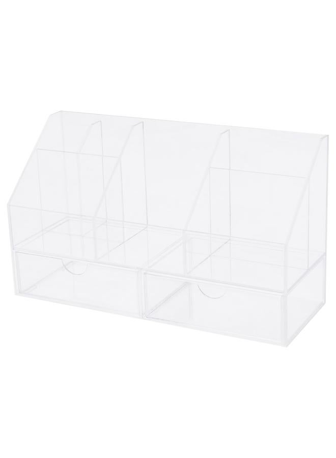 زبون تخزين المكياج مع درجين، 25×9 سم - Image 1