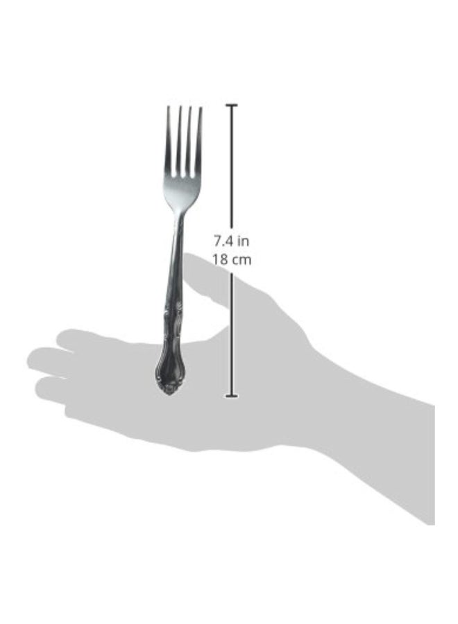 Winco 12-Piece Elegance Dinner Fork Set, 18-0 Stainless Steel,Silver - Image 2