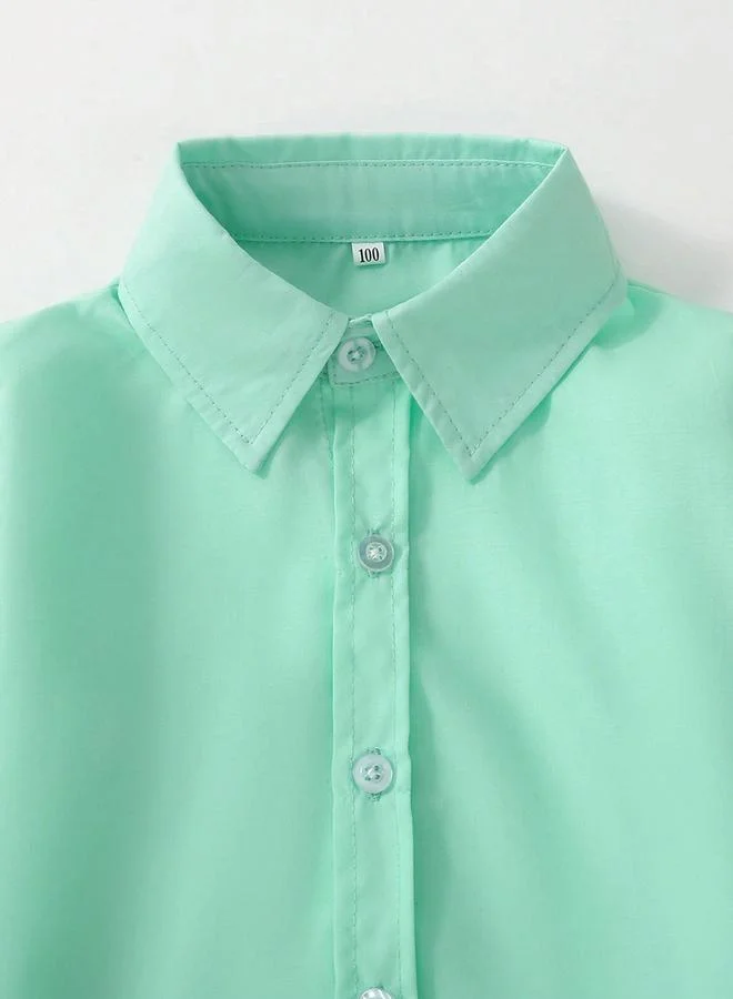 تايك تو قميص سادة بتفاصيل أزرار