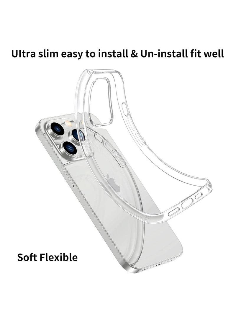 ELTRAZONE Case Cover for iPhone 14 Pro Hard Back Slim Shockproof Bumper Cover Anti-Scratch Crystal Clear Case - Image 4