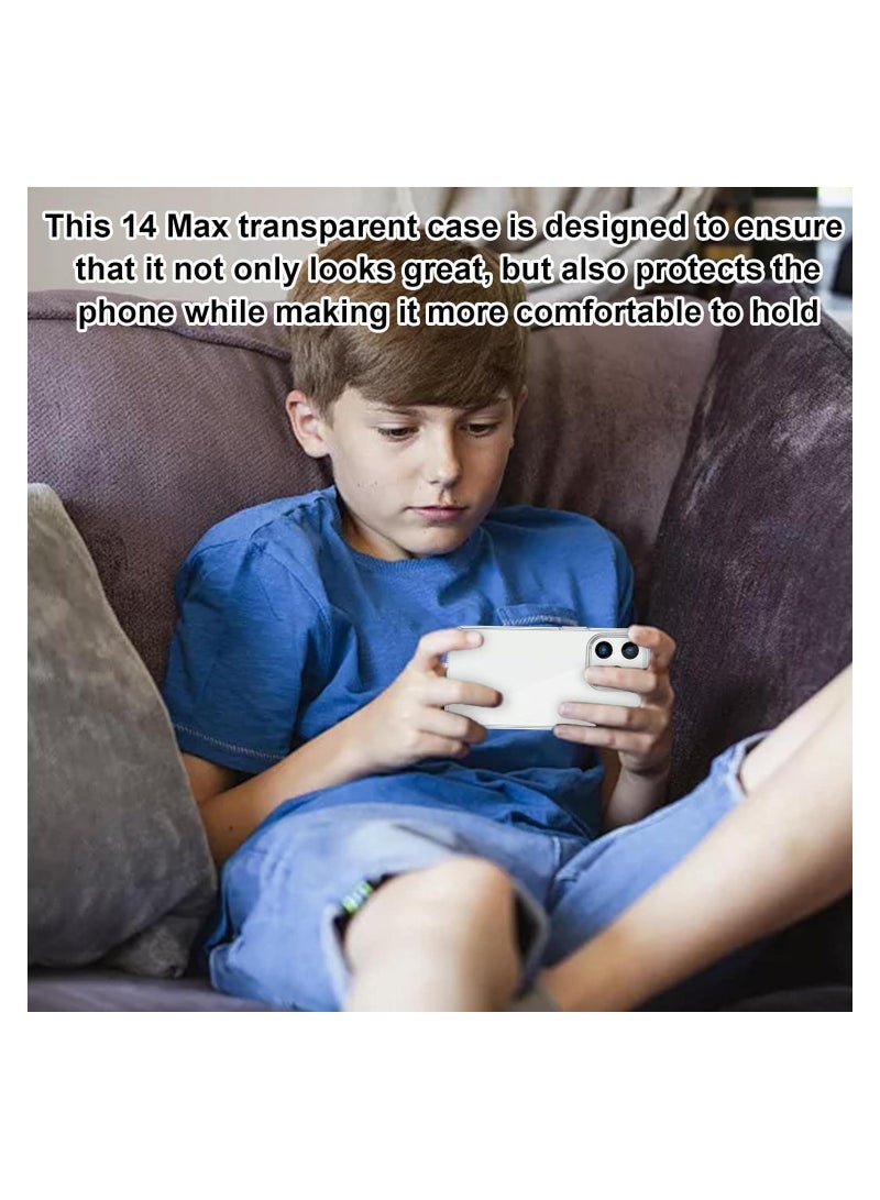 ELTRAZONE Case Cover for iPhone 14 Pro Hard Back Slim Shockproof Bumper Cover Anti-Scratch Crystal Clear Case - Image 5