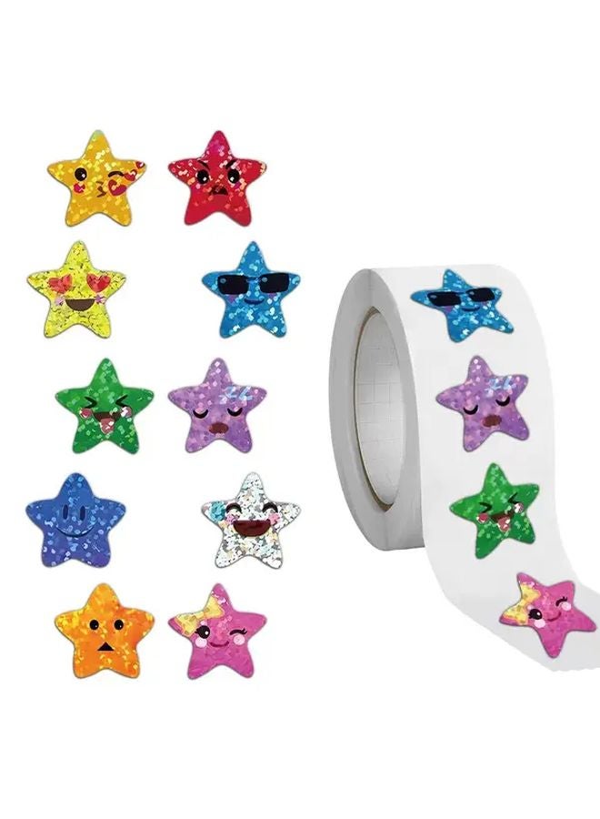 500 Colorful Heart Shaped Paper Labels Teacher Reward Stickers for Classroom Learning - Image 2